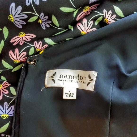 Nanette Lepore Tie-Back Floral Print Dress - Picture 6 of 7